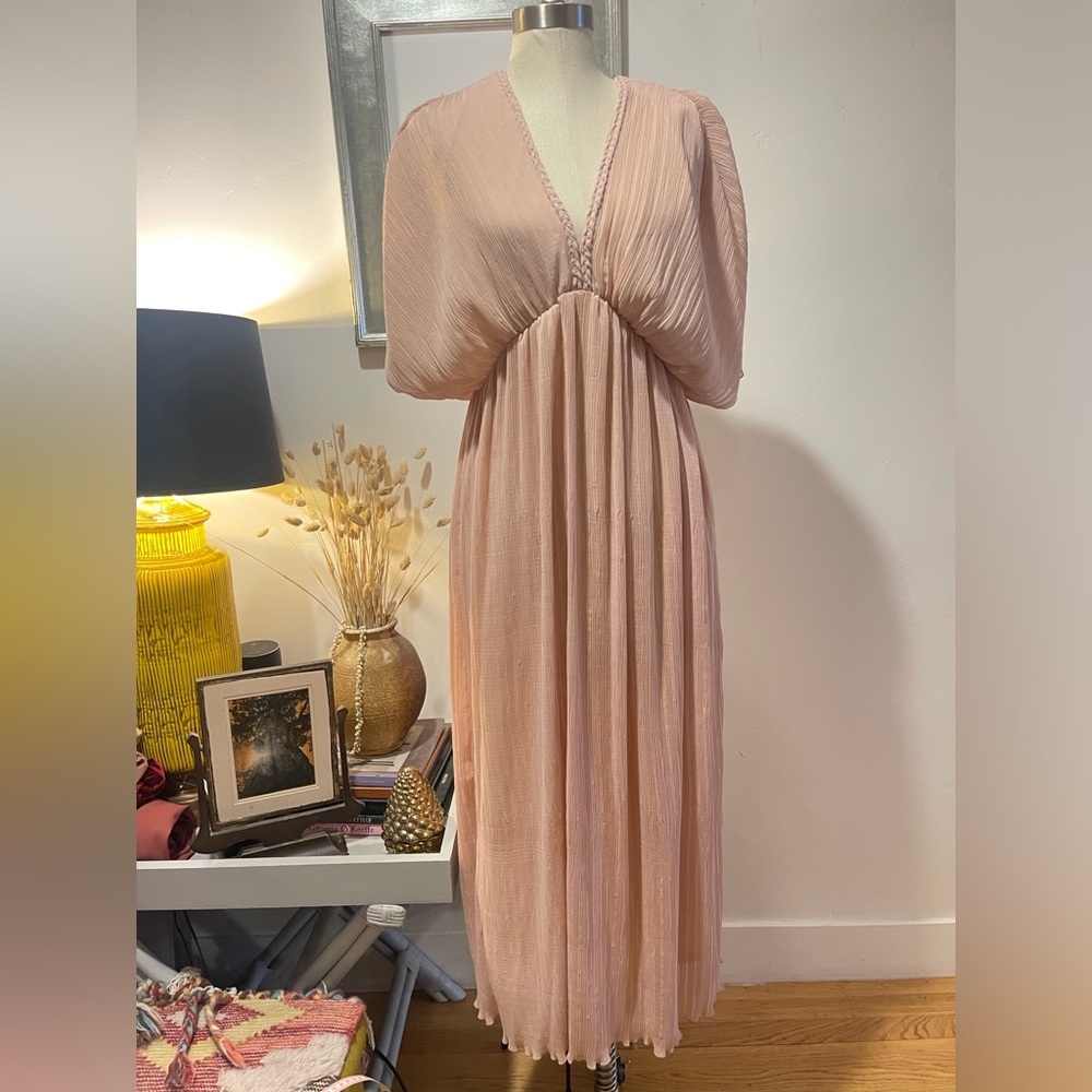 Zara pleated midi dress